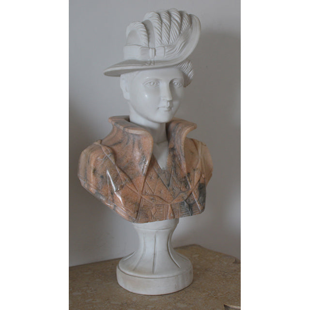 Original product photo — Two-Tone Natural Stone Lady Bust Sculpture — reference 22960 — additional view 4