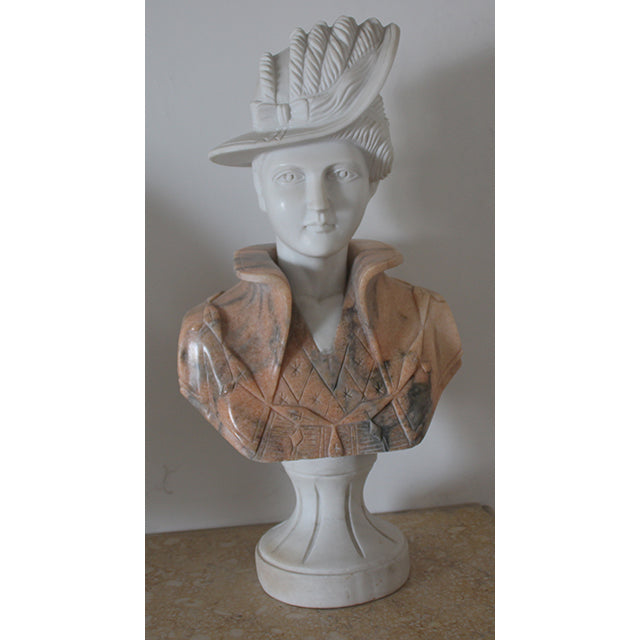 Original product photo — Two-Tone Natural Stone Lady Bust Sculpture — reference 22960 — additional view 5