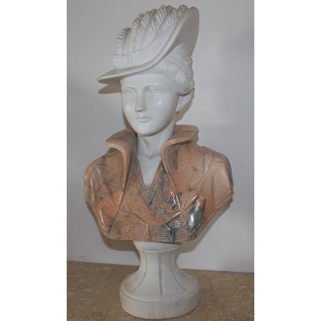 Original product photo — Two-Tone Natural Stone Lady Bust Sculpture — reference 22960 — additional view 6