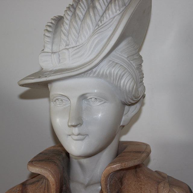 Original product photo — Two-Tone Natural Stone Lady Bust Sculpture — reference 22960 — additional view 7