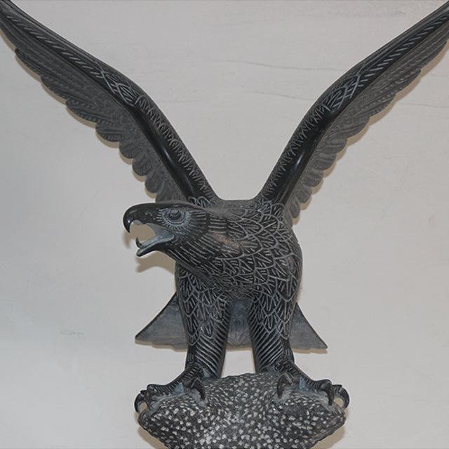 Original product photo — Hand-Carved Black Stone Eagle Sculpture — reference 22971 — additional view 2