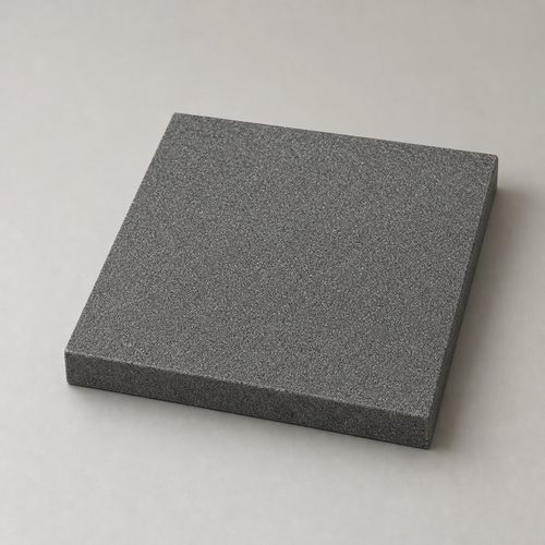 Application visualisation — Bush-Hammered Sesame Grey Natural Granite Sample T03; original product photo and approved sample control