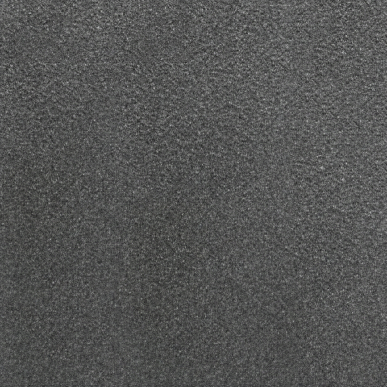 Surface-detail visualisation — bush-hammered sesame black natural granite; approved sample controls final colour and texture